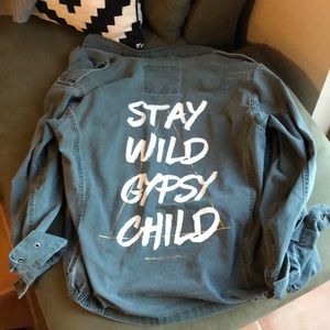 Spiritual Gangster denim jean jacket (L)